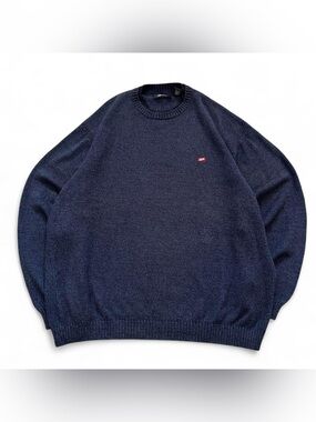 Vintage navy knit sweater
